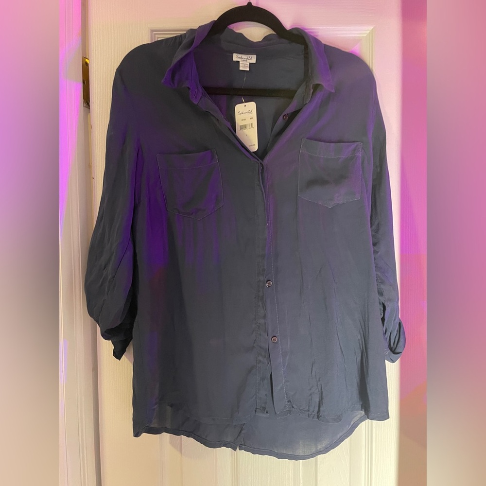 Splendid Women's Navy Button-Up Shirt